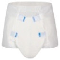 picture of the betterdry brief from the front with two blue tapes on each side